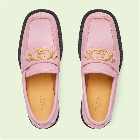 gucci norma pink|Gucci pink loafer.